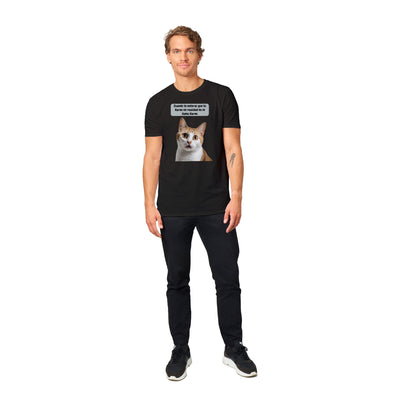 Camiseta unisex estampado de gato "Michi Sorprendido" Gelato