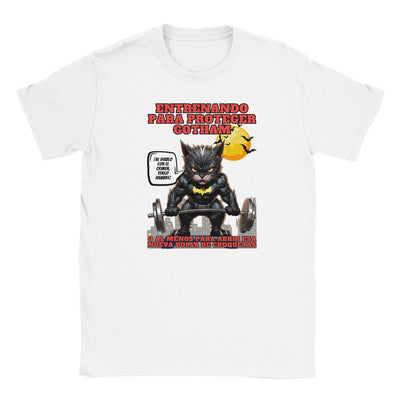 Camiseta Junior Unisex Estampado de Gato 