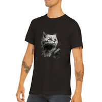 Camiseta unisex estampado de gato "Armonía Felina" Gelato