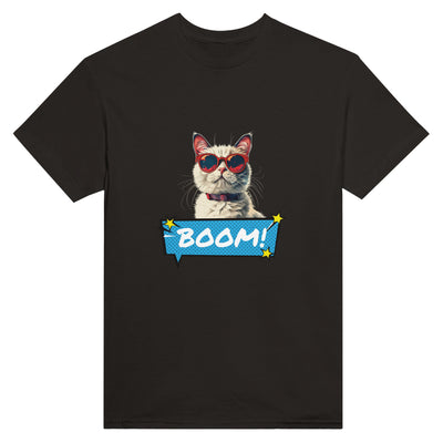 Camiseta Unisex Estampado de Gato 