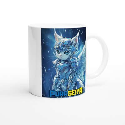 Taza Blanca con Impresión de Gato "Pegasus Miau" Michilandia | La tienda online de los fans de gatos