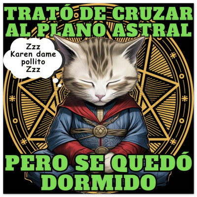 Panel de aluminio impresión de gato "Doctor Miau" Michilandia | La tienda online de los amantes de gatos