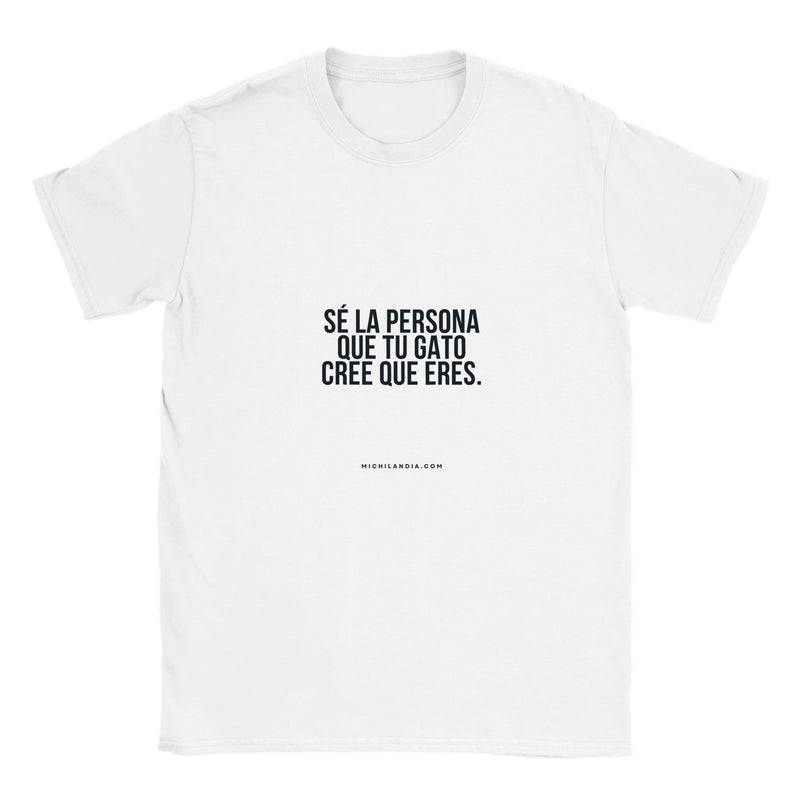 Camiseta Junior Unisex Estampado de Gato "Inspiración Gatuna" Michilandia | La tienda online de los fans de gatos