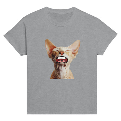 Camiseta Junior Unisex Estampado de Gato "Sphynx Somnoliento" Michilandia