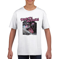 Camiseta júnior unisex estampado de gato "Sonrojo Neko" Michilandia | La tienda online de los amantes de gatos