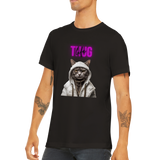 Camiseta unisex estampado de gato "Thug life"