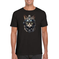 Camiseta unisex estampado de gato 