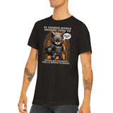 Camiseta unisex estampado de gato "Siesta de la Justicia" Michilandia | La tienda online de los fans de gatos