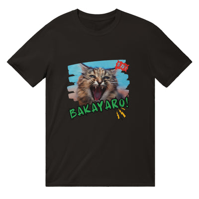 Camiseta unisex estampado de gato "Idiota" Michilandia | La tienda online de los amantes de gatos