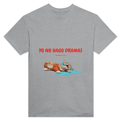 Camiseta Unisex Estampado de Gato "Drama Queen" Michilandia