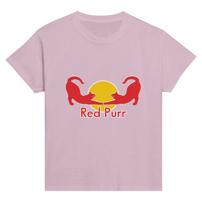 Camiseta Junior Unisex Estampado de Gato "Red Purr Energy" Michilandia | La tienda online de los fans de gatos