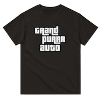 Camiseta Unisex Estampado de Gato "Grand Purrr Auto" Michilandia | La tienda online de los fans de gatos