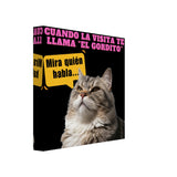 Lienzo de Gato "Mira Quién Habla" Michilandia | La tienda online de los amantes de gatos