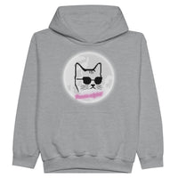 Sudadera con capucha júnior estampado de gato "Puurr Night" Michilandia | La tienda online de los fans de gatos