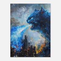 Lienzo de gato "Kaiju Gatuno" Michilandia