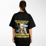 Camiseta de fútbol unisex estampado de gato "Caballero del Sofá" Subliminator