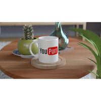 Taza Blanca con Impresión de Gato "YouPurr" Michilandia | La tienda online de los fans de gatos