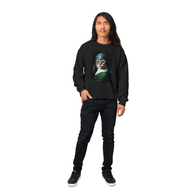 Sudadera Unisex Estampado de Gato "Retrato Renacentista" Michilandia | La tienda online de los fans de gatos