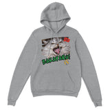 Sudadera con Capucha Unisex Estampado de Gato "Grito Cómico" Michilandia | La tienda online de los amantes de gatos