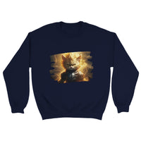 Sudadera Unisex Estampado de Gato "El Último Saiyajin Felino" Michilandia | La tienda online de los fans de gatos