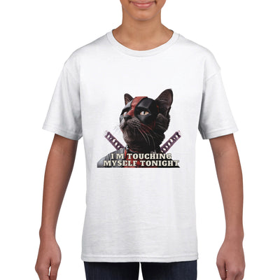 Camiseta Junior Unisex Estampado de Gato 