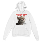 Sudadera con Capucha Unisex Estampado de Gato "Mirada Culpable" Michilandia | La tienda online de los fans de gatos