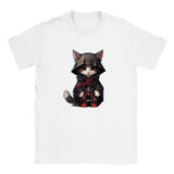 Camiseta júnior unisex estampado de gato "Nin-Gato Akatsuki"