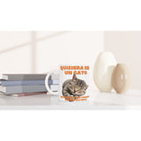 Taza Blanca con Impresión de Gato "Vida de Miau" Michilandia | La tienda online de los fans de gatos