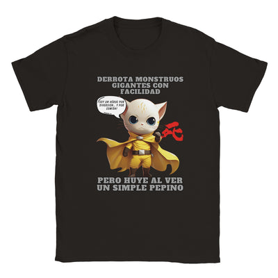 Camiseta unisex estampado de gato 