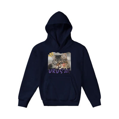 Sudadera con capucha júnior estampado de gato "Meme Urusai!" Michilandia | La tienda online de los amantes de gatos