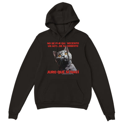 Sudadera con Capucha Unisex Estampado de Gato 