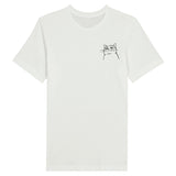 Camiseta Prémium Unisex Bordado de Gato "Mirada Desafiante" Michilandia