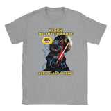 Camiseta unisex estampado de gato "Darth Miau" Sports Grey
