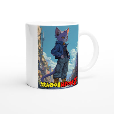 Taza Blanca con Impresión de Gato "Futuro Felino" Michilandia | La tienda online de los fans de gatos