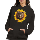 Sudadera con Capucha Unisex Estampado de Gato "Miau Solar" Michilandia