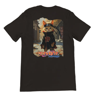 Camiseta Prémium Unisex Impresión Trasera de Gato "Pain Felino" Michilandia | La tienda online de los fans de gatos