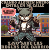 Panel de aluminio impresión de gato "El Chico Malo Miau" Michilandia | La tienda online de los fans de gatos