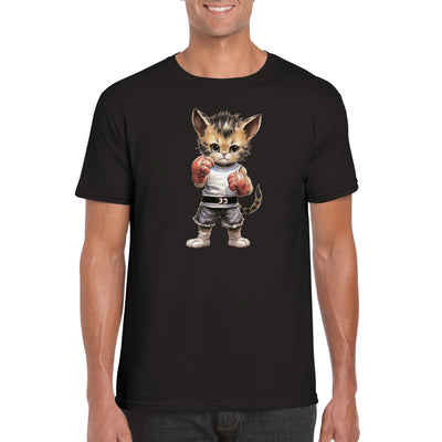 Camiseta unisex estampado de gato 