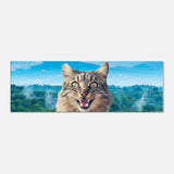 Lienzo de gato "Curiosidad Salvaje" Michilandia | La tienda online de los fans de gatos