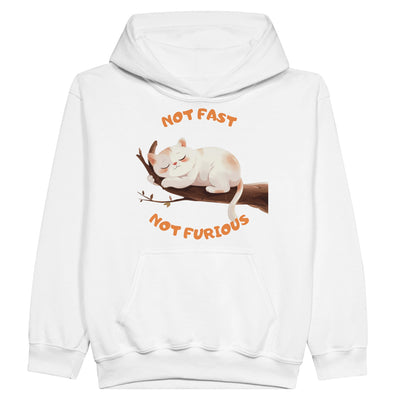 Sudadera con capucha júnior estampado de gato 