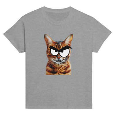 Camiseta Junior Unisex Estampado de Gato "Bengala Malicioso" Michilandia