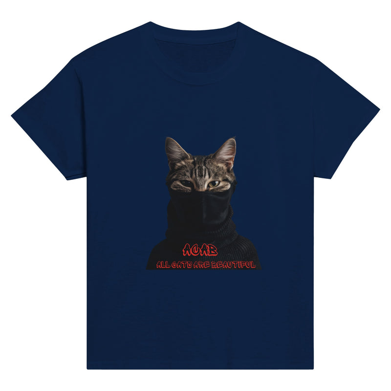 Camiseta Junior Unisex Estampado de Gato "Revolución Gatuna" Michilandia