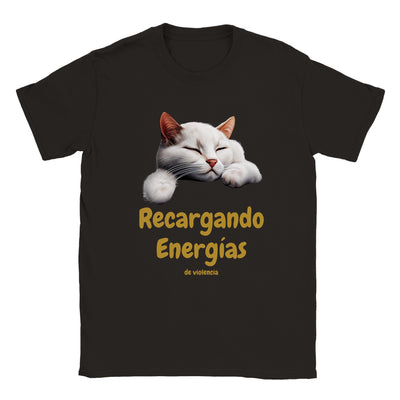 Camiseta unisex estampado de gato 