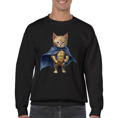 Sudadera unisex estampado de gato 