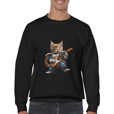 Sudadera Unisex Estampado de Gato 