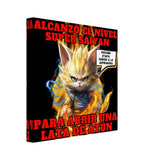 Lienzo de Gato "Super Saiyajin Felino" Michilandia | La tienda online de los amantes de gatos