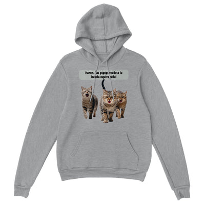 Sudadera con capucha unisex estampado de gato "Banda equivocada" Gelato