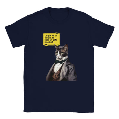 Camiseta unisex estampado de gato "Friedrich Michi Nietzsche" Michilandia | La tienda online de los amantes de gatos