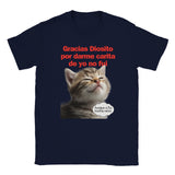 Camiseta unisex estampado de gato "Mirada Culpable" Michilandia | La tienda online de los fans de gatos