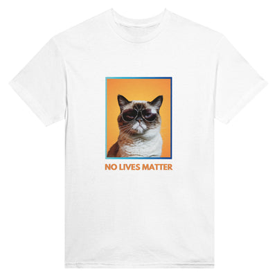 Camiseta Unisex Estampado de Gato "Gruñón Sarcástico" Michilandia